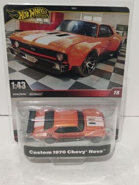 NIB Hot Wheels Premium Real Riders Custom 1970 Chevy Nova 2025 #18 Diecast 1:43